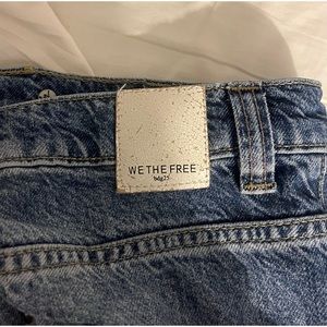 We the Free Free People Wide Leg Fringed Jean